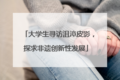 大学生寻访沮漳皮影，探求非遗创新性发展