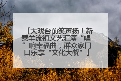 大戏台前笑声扬！新泰羊流镇文艺汇演“唱”响幸福曲，群众家门口乐享“文化大餐”