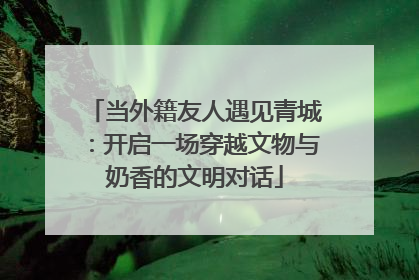 当外籍友人遇见青城：开启一场穿越文物与奶香的文明对话