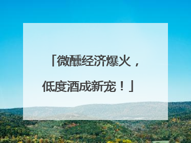 微醺经济爆火，低度酒成新宠！