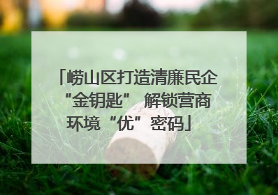 崂山区打造清廉民企“金钥匙” 解锁营商环境“优”密码