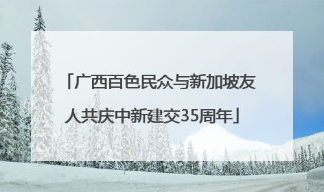 广西百色民众与新加坡友人共庆中新建交35周年