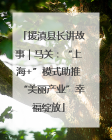援滇县长讲故事｜马关：“上海+”模式助推“美丽产业”幸福绽放