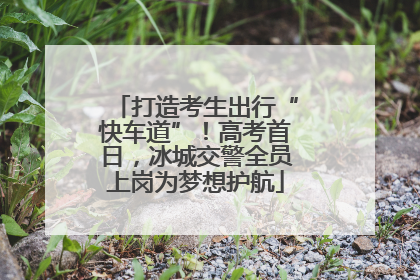 打造考生出行“快车道”！高考首日，冰城交警全员上岗为梦想护航