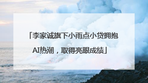 李家诚旗下小雨点小贷拥抱AI热潮，取得亮眼成绩