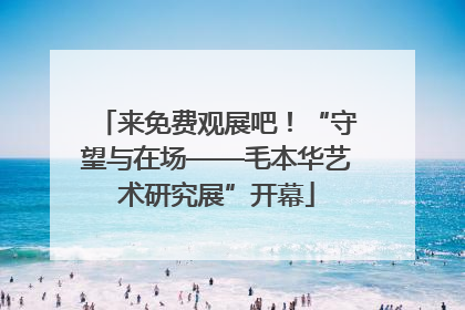 来免费观展吧！“守望与在场——毛本华艺术研究展”开幕