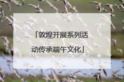 敦煌开展系列活动传承端午文化