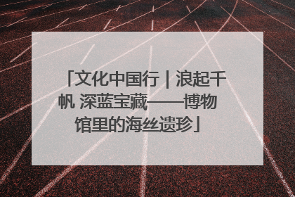 文化中国行｜浪起千帆 深蓝宝藏——博物馆里的海丝遗珍