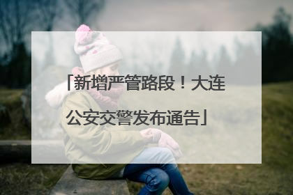 新增严管路段！大连公安交警发布通告