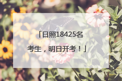 日照18425名考生，明日开考！