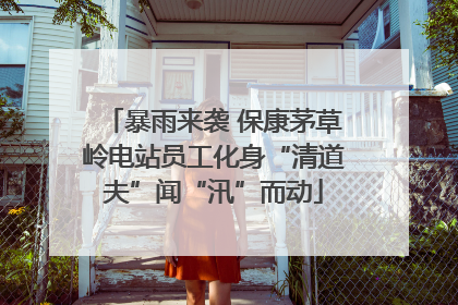 暴雨来袭 保康茅草岭电站员工化身“清道夫”闻“汛”而动