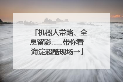 机器人带路、全息留影……带你看海淀超酷现场→