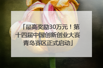 最高奖励30万元！第十四届中国创新创业大赛青岛赛区正式启动
