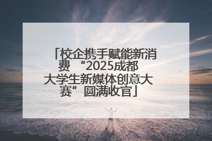 校企携手赋能新消费 “2025成都大学生新媒体创意大赛”圆满收官