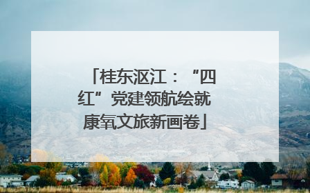 桂东沤江：“四红”党建领航绘就康氧文旅新画卷