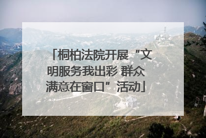 桐柏法院开展“文明服务我出彩 群众满意在窗口”活动