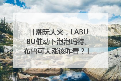 潮玩大火，LABUBU催动下泡泡玛特、布鲁可大涨该咋看？