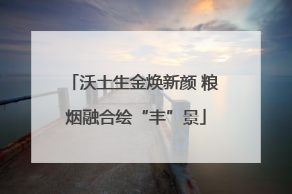 沃土生金焕新颜 粮烟融合绘“丰”景