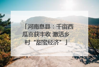 河南息县：千亩西瓜喜获丰收 激活乡村“甜蜜经济”