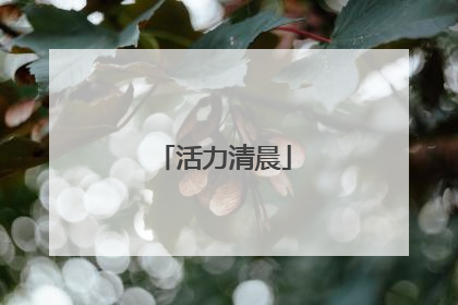 活力清晨