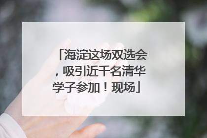 海淀这场双选会，吸引近千名清华学子参加！现场