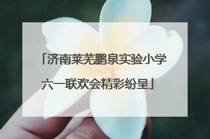 济南莱芜鹏泉实验小学六一联欢会精彩纷呈