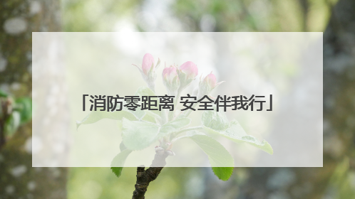 消防零距离 安全伴我行
