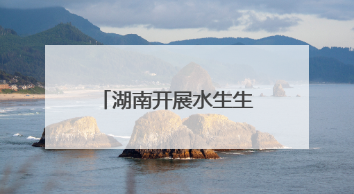 湖南开展水生生物增殖放流活动