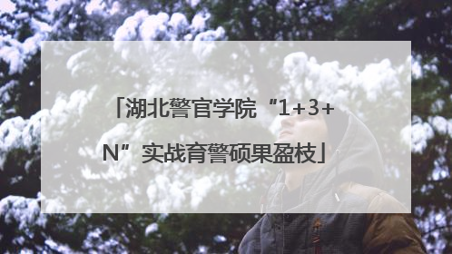 湖北警官学院“1+3+N”实战育警硕果盈枝