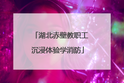 湖北赤壁教职工沉浸体验学消防