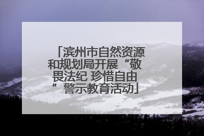 滨州市自然资源和规划局开展“敬畏法纪 珍惜自由”警示教育活动