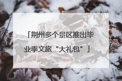 荆州多个景区推出毕业季文旅“大礼包”