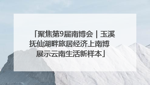 聚焦第9届南博会｜玉溪抚仙湖畔旅居经济上南博 展示云南生活新样本