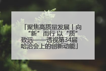 聚焦高质量发展丨向“新”而行 以“质”致远——透视第34届哈洽会上的创新动能