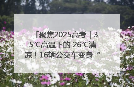 聚焦2025高考｜35℃高温下的 26℃清凉！16辆公交车变身“助考驿站”为高考护航