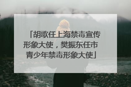 胡歌任上海禁毒宣传形象大使，樊振东任市青少年禁毒形象大使