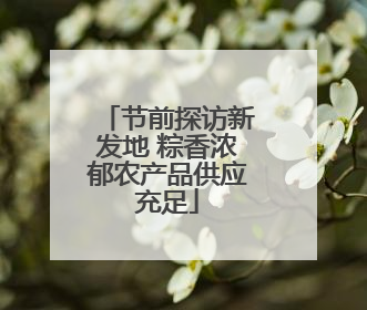 节前探访新发地 粽香浓郁农产品供应充足
