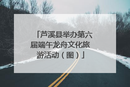 芦溪县举办第六届端午龙舟文化旅游活动（图）