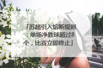 苏超引入熔断规则：单场净胜球超过8个，比赛立即终止