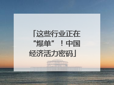 这些行业正在“爆单”！中国经济活力密码