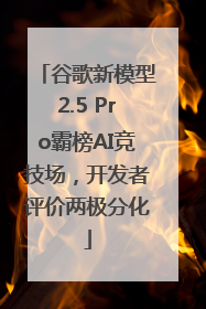 谷歌新模型2.5 Pro霸榜AI竞技场，开发者评价两极分化