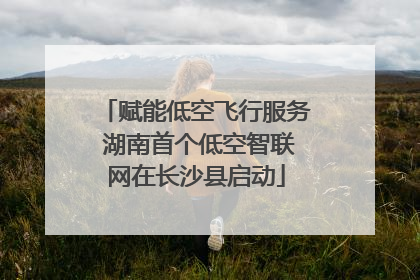 赋能低空飞行服务 湖南首个低空智联网在长沙县启动