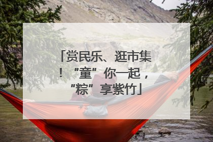 赏民乐、逛市集！“童”你一起，“粽”享紫竹