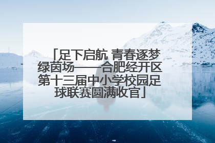足下启航 青春逐梦绿茵场——合肥经开区第十三届中小学校园足球联赛圆满收官