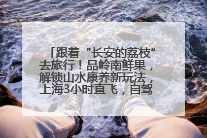 跟着“长安的荔枝”去旅行！品岭南鲜果，解锁山水康养新玩法，上海3小时直飞，自驾高速费优惠