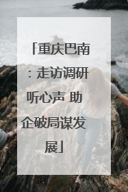重庆巴南：走访调研听心声 助企破局谋发展