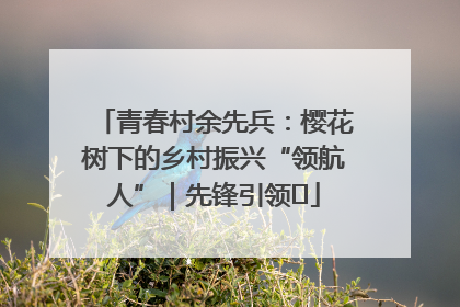 青春村余先兵：樱花树下的乡村振兴“领航人”｜先锋引领⑪