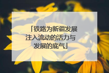 铁路为新疆发展注入流动的活力与发展的底气