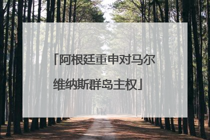 阿根廷重申对马尔维纳斯群岛主权