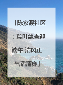 陈家渡社区：粽叶飘香迎端午 清风正气话清廉